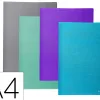 Protege documents exacompta teksto a4 40 vues couverture carte 5/10e pochette lisse coloris assortis
