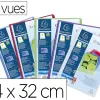 Protege documents exacompta a4 kreacover polypro semi rigide 24x32 cm 60 vues lisse coloris assortis