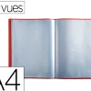 Protege documents exacompta a4 couverture polypro souple mate 60 vues grainees anti reflet coloris rouge