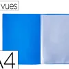 Protege documents exacompta a4 couverture polypro souple mate 80 vues grainees anti reflet coloris bleu