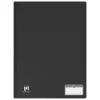 Protege documents memphis oxford couverture en polypropylene opaque 20 vues coloris noir