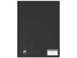 Protege documents memphis oxford couverture en polypropylene opaque 20 vues coloris noir