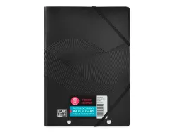 Protege documents oxford osmose a4 plie polypropylene noir 10 pochettes 20 vues