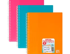 Protege documents spiral school life a5 40 pochettes polypropylene assorti