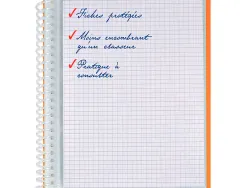 Protege documents spiral school life a5 40 pochettes polypropylene assorti