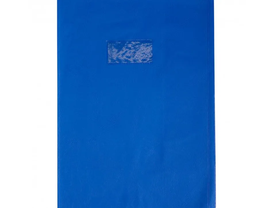 Protege-cahier clairefontaine 24x32cm plastique 22/100e opaque coloris bleu