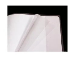 Protege-cahier clairefontaine 24x32cm plastique 22/100e 2 rabats cristal incolore