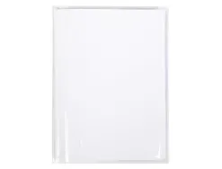 Protege-cahier clairefontaine 24x32cm plastique 22/100e 2 rabats cristal incolore