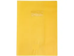 Protege-cahier clairefontaine 24x32cm plastique 22/100e opaque coloris jaune