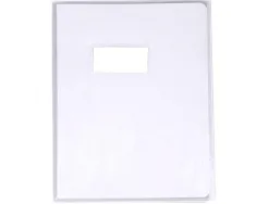 Protege-cahier clairefontaine 17x22cm plastique 12/100e transparent