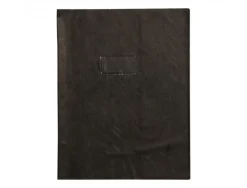 Protege-cahier clairefontaine 24x32cm plastique 22/100e opaque coloris noir