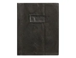 Protege-cahier clairefontaine 17x22cm plastique 22/100e opaque coloris noir