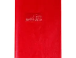 Protege-cahier clairefontaine 17x22cm plastique 22/100e opaque coloris rouge