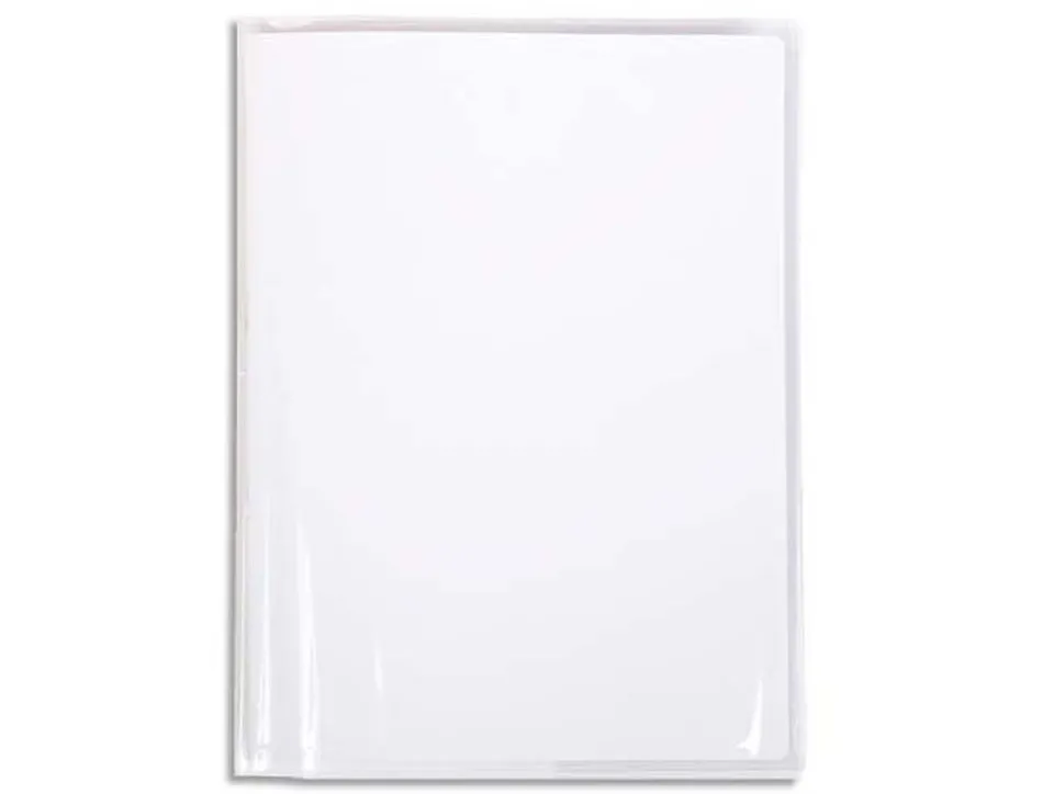 Protege-cahier clairefontaine 24x32cm plastique 22/100e cristal incolore