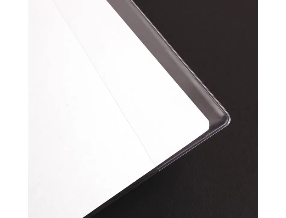 Protege-cahier clairefontaine 24x32cm plastique 22/100e cristal incolore