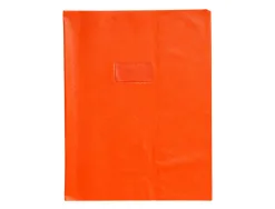 Protege-cahier clairefontaine 24x32cm plastique 22/100e opaque coloris orange