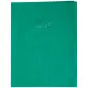 Protege-cahier clairefontaine 24x32cm plastique 22/100e opaque coloris vert