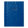 Protege-cahier clairefontaine 17x22cm plastique 22/100e 2 rabats coloris bleu