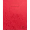 Protege-cahier exacompta carte lustree 225gr 17x22cm coloris rouge lot 10 unites