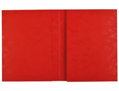 Protege-cahier exacompta carte lustree 265gr 24x32cm coloris rouge