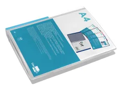 Protege-docs liderpapel kangourou personnalisable polypro 40 pochettes fixes a4 210x297mm transparent