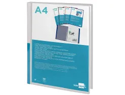 Protege-docs liderpapel kangourou personnalisable polypro 40 pochettes fixes a4 210x297mm transparent