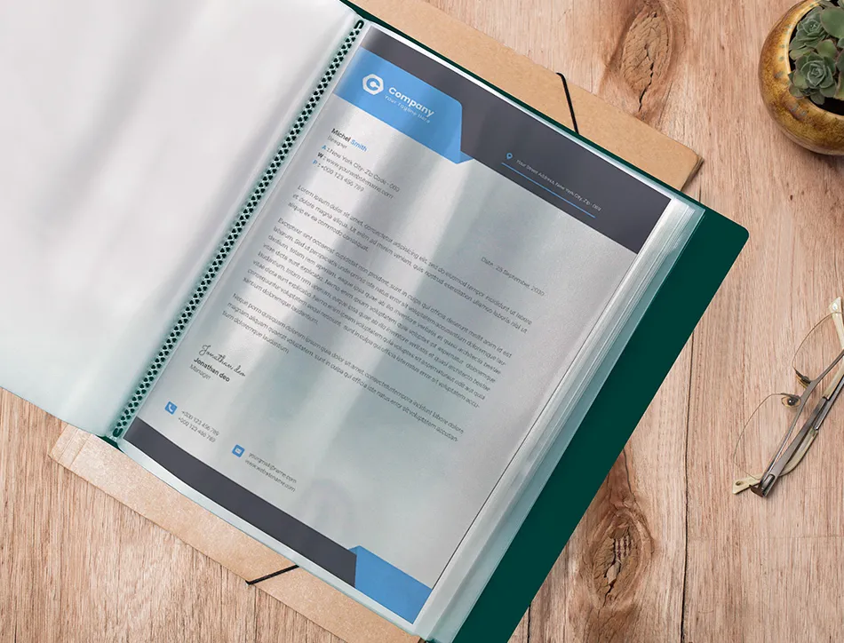 Protege-docs liderpapel kangourou personnalisable polypro 40 pochettes fixes a4 210x297mm vert translucide