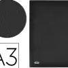 Protege-documents elba osmose polypropylene opaque a3 20 pochettes 40 vues decoupe coin coloris noir