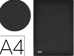 Protege-documents elba osmose polypropylene opaque a4 40 pochettes 80 vues decoupe coin coloris noir