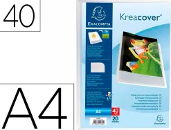Protege-documents exacompta kreacover chromaline polypropylene semi-rigide a4 24x32cm 40 vues cristal