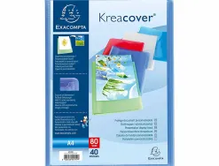 Protege-documents exacompta kreacover chromaline polypropylene semi-rigide 24x32cm 80 vues coloris