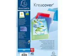 Protege-documents exacompta kreacover chromaline polypropylene semi-rigide 24x32cm 80 vues coloris