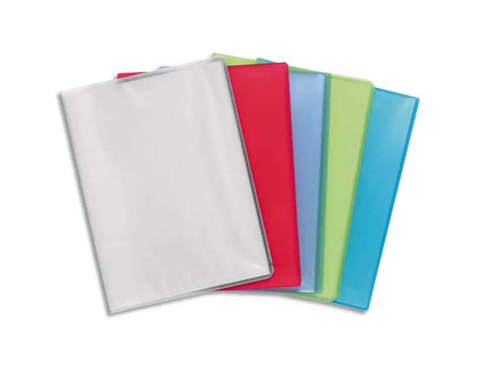 Protege-documents exacompta chromaline a4 polypropylene semi rigide couverture souple 30 pochettes 60 vues assortis