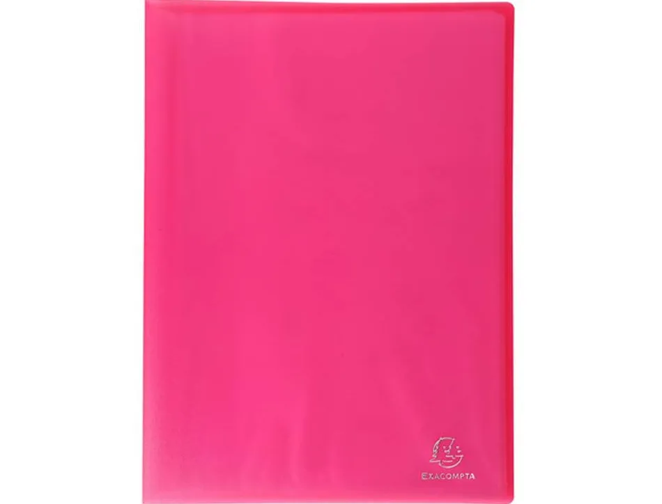 Protege-documents exacompta chromaline a4 polypropylene semi rigide couverture souple 30 pochettes 60 vues assortis