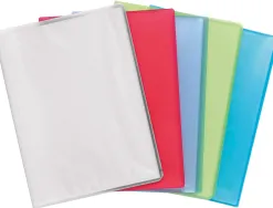 Protege-documents exacompta chromaline a4 polypropylene semi rigide couverture souple 30 pochettes 60 vues assortis