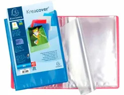Protege-documents exacompta kreacover chromaline polypropylene semi-rigide 24x32cm 40 vues coloris