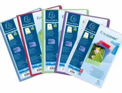Protege-documents exacompta kreacover chromaline polypropylene semi-rigide 24x32cm 40 vues coloris