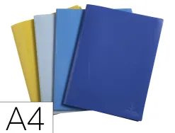 Protege-documents exacompta bee blue a4 pp 30 pochettes transparentes 60 vues coloris assortis