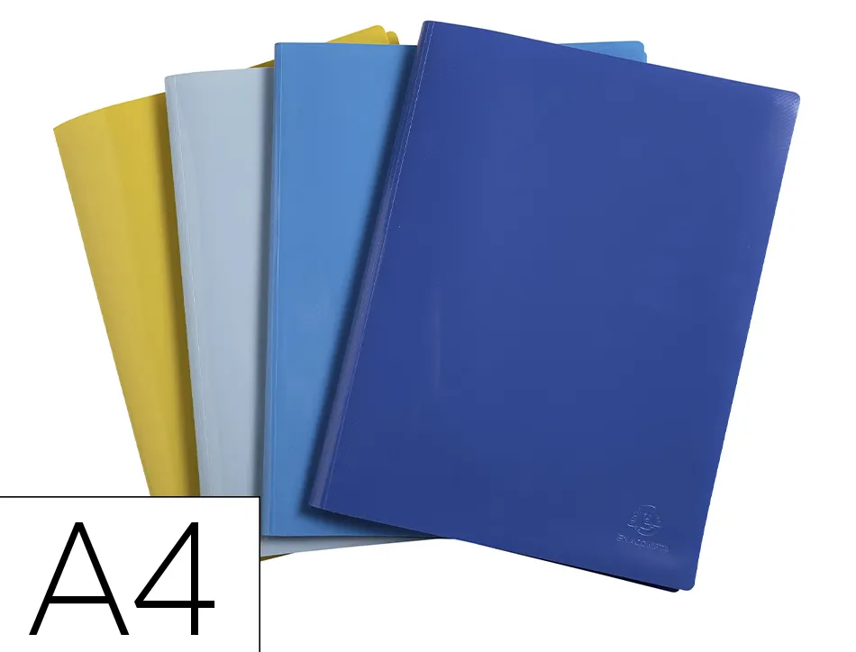 Protege-documents exacompta bee blue a4 pp 30 pochettes transparentes 60 vues coloris assortis