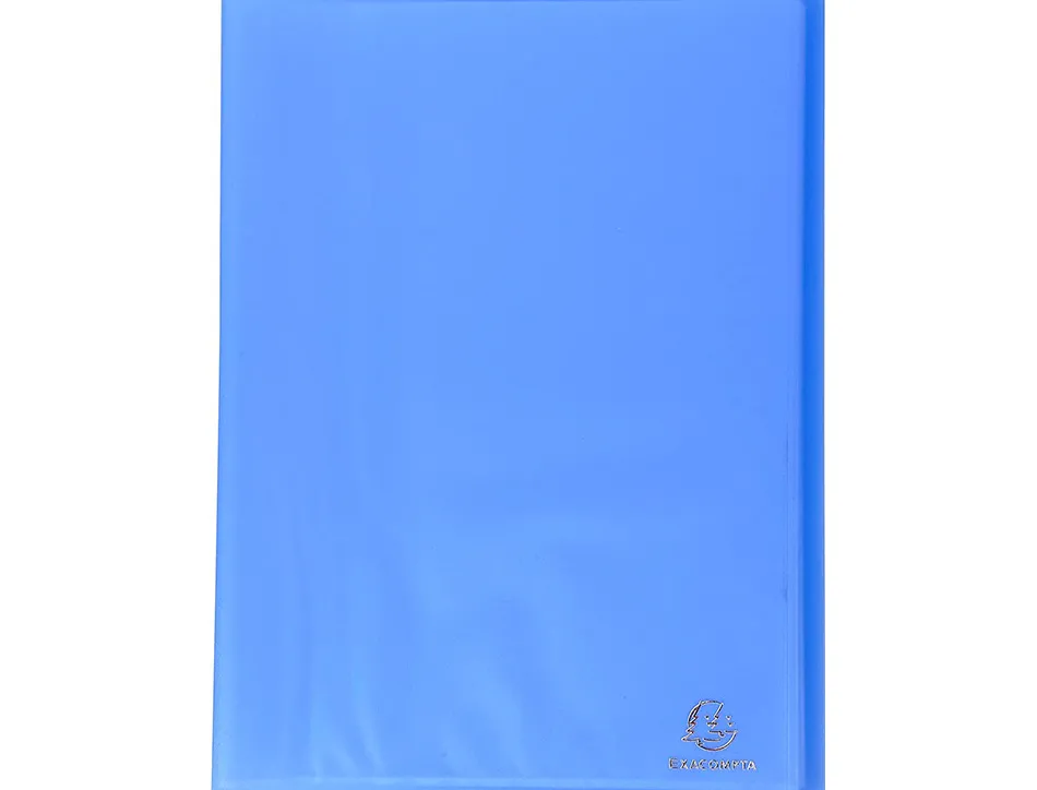 Protege-documents exacompta chromaline a4 polypropylene semi rigide couverture souple 40 pochettes 80 vues assortis