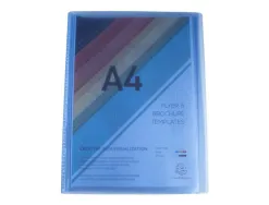 Protege-documents exacompta chromaline a4 polypropylene semi rigide couverture souple 40 pochettes 80 vues assortis