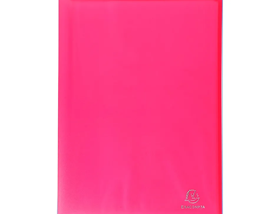 Protege-documents exacompta chromaline a4 polypropylene semi rigide couverture souple 40 pochettes 80 vues assortis