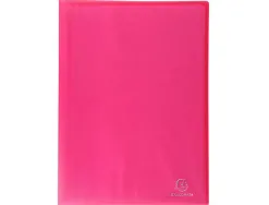 Protege-documents exacompta chromaline a4 polypropylene semi rigide couverture souple 20 pochettes 40 vues assortis