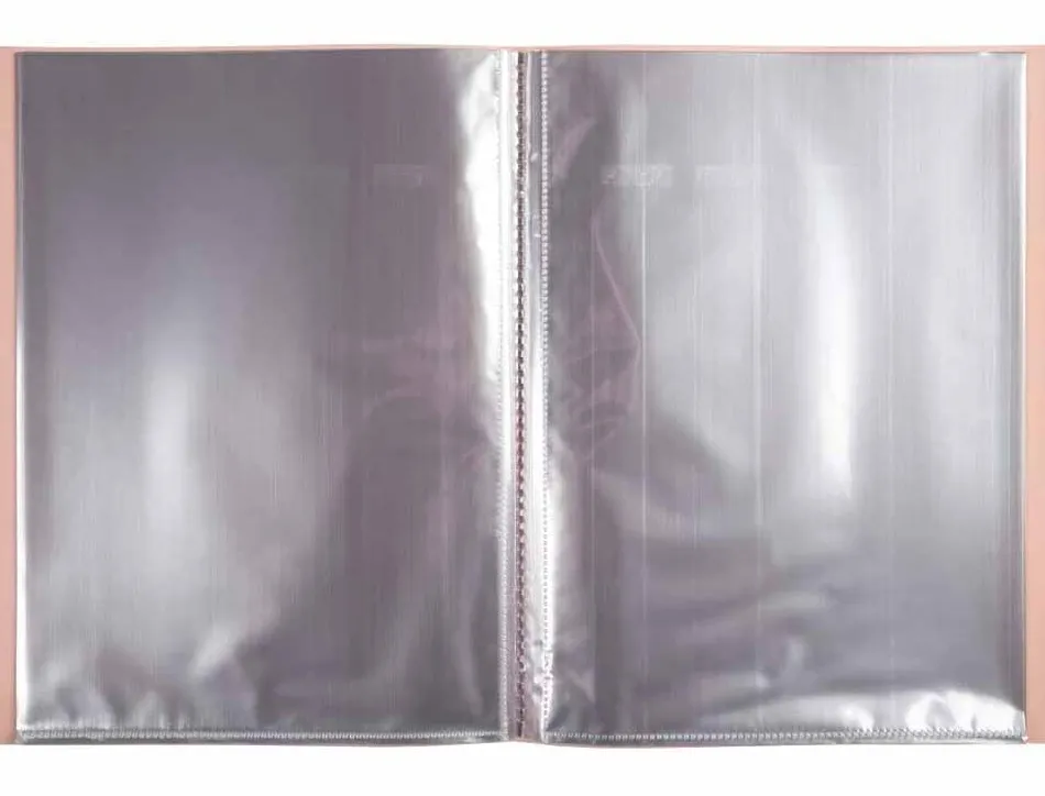 Protege-documents exacompta aquarel polypropylene semi-rigide 40 pochettes 80 vues assortis bleu corail