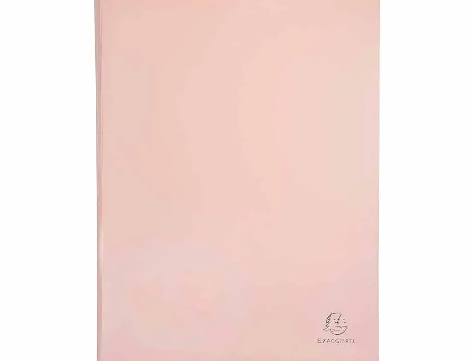 Protege-documents exacompta aquarel polypropylene semi-rigide 40 pochettes 80 vues assortis bleu corail