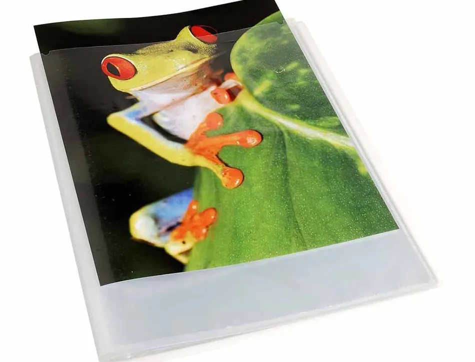 Protege-documents exacompta kreacover chromaline polypropylene semi-rigide a4 24x32cm 80 vues cristal