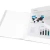 Protege-documents liderpapel polypropylene couverture flexible 40 pochettes fixes a3 coloris transparent