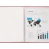 Protege-documents liderpapel 40 pochettes pp din a3 coloris rouge translucide