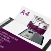 Protege-documents liderpapel personnalisable kangourou polypropylene 30 pochettes fixes a4 coloris noir opaque