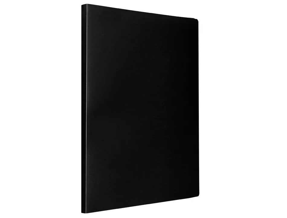 Protege-documents liderpapel polypropylene couverture flexible 60 pochettes fixes a4 220x297mm noir opaque